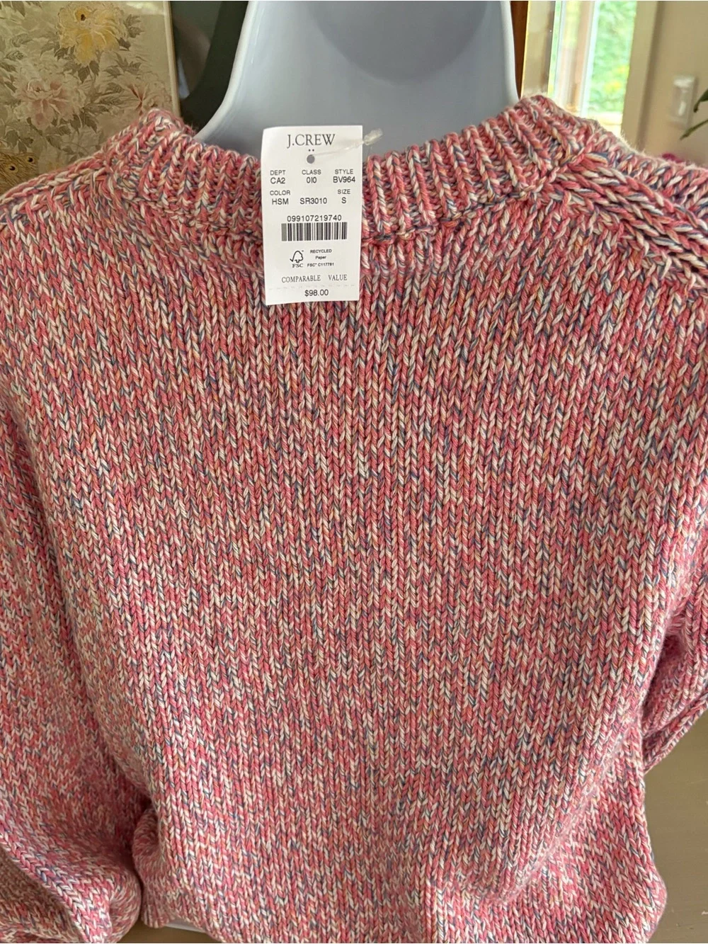 J.Crew Factory marled crewneck sweater